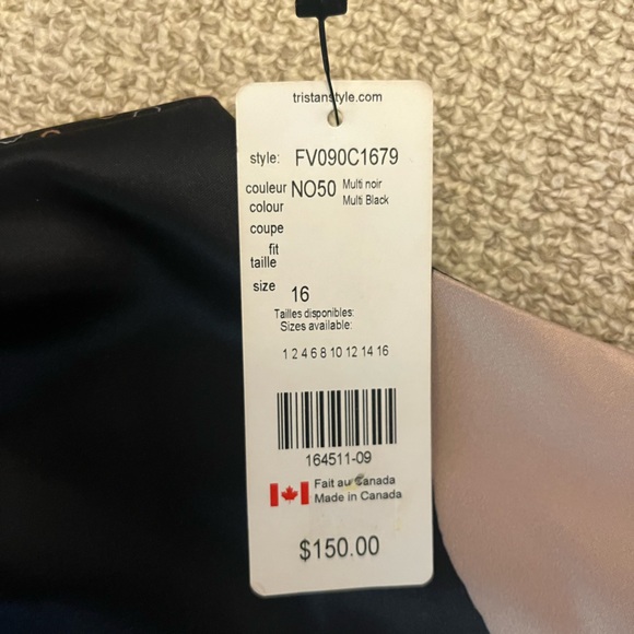 Tristan Dress Patterned Size 16 - Picture 5 of 5